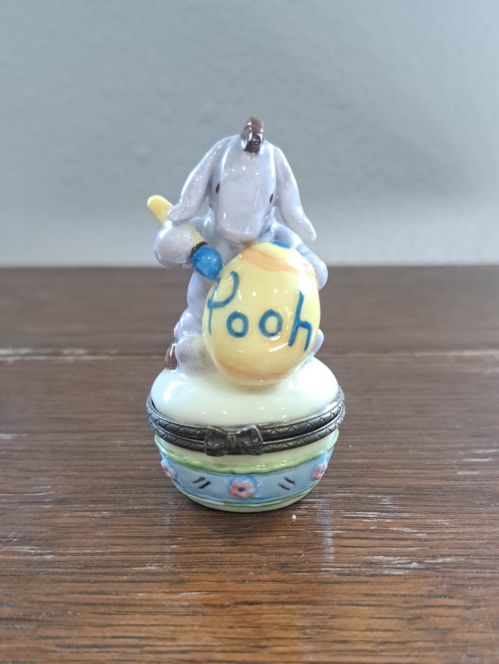 Midwest Of Cannon Falls - Eeyore Porcelain Hinged Trinket Box with 'Pooh' Egg